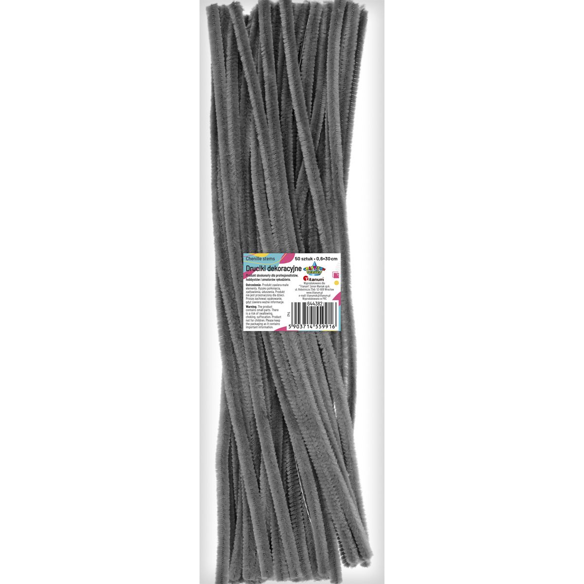 Drucik Craft-Fun Series kreatywny kolor: szary 300mm 50 szt Titanum (T42)