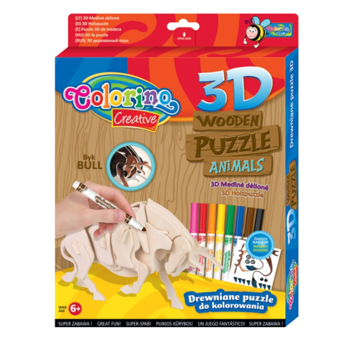Puzzle Patio Colorino drewniane (32490)