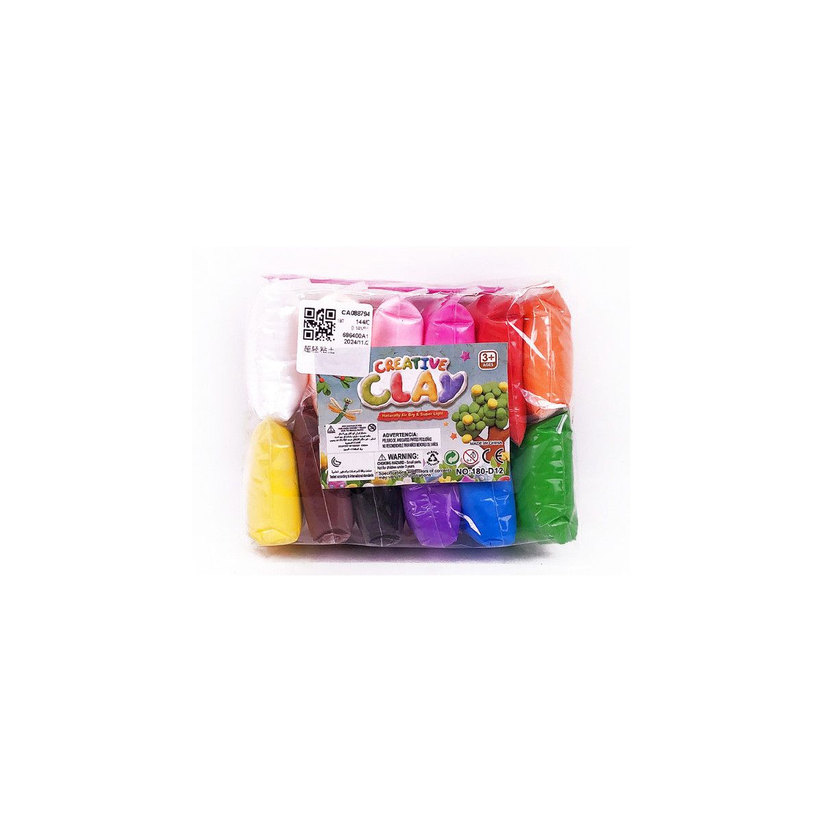 Masa plastyczna dla dzieci Bigtoys pianka 12szt. mix (BPLA7346)