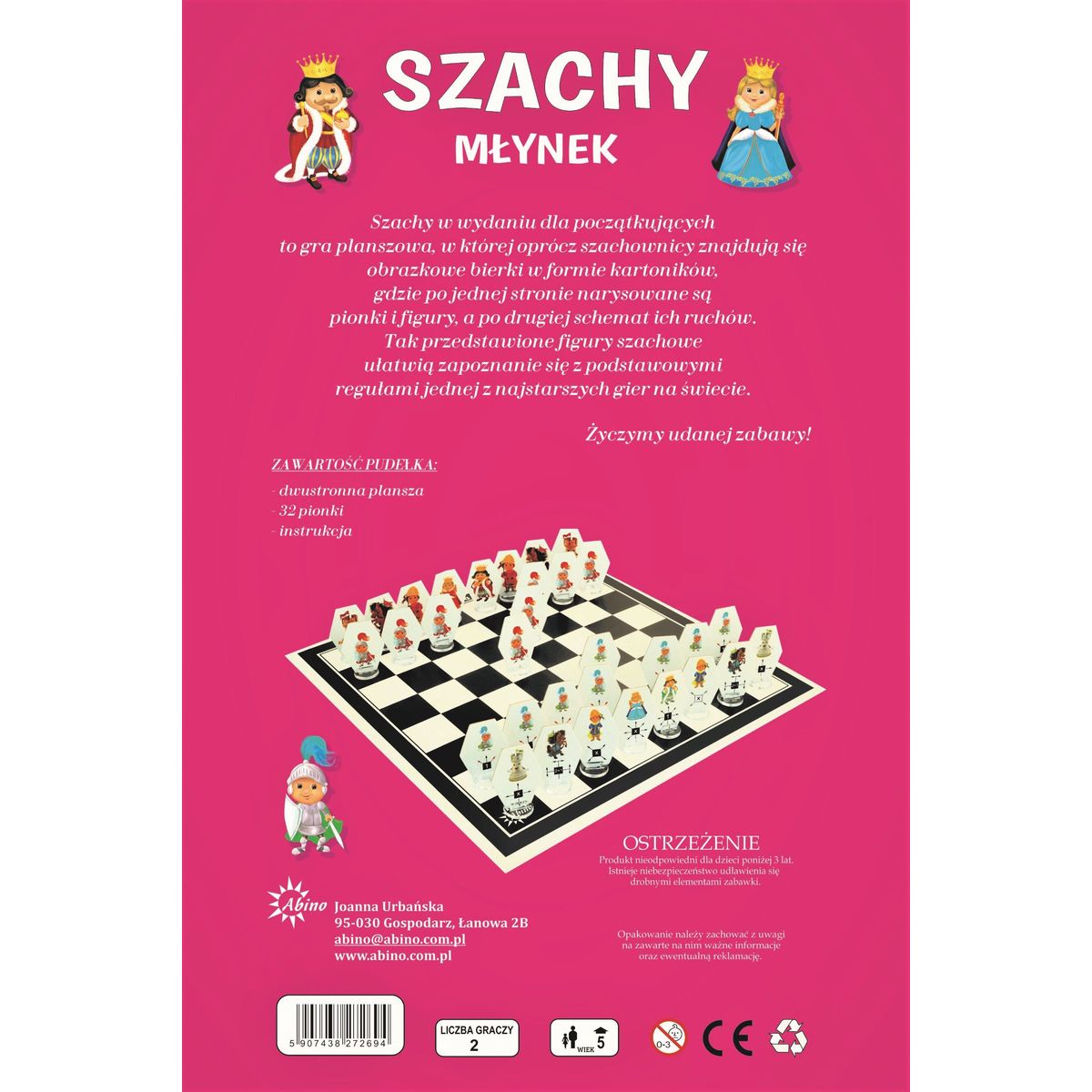 Gra szachy-młynek Albino