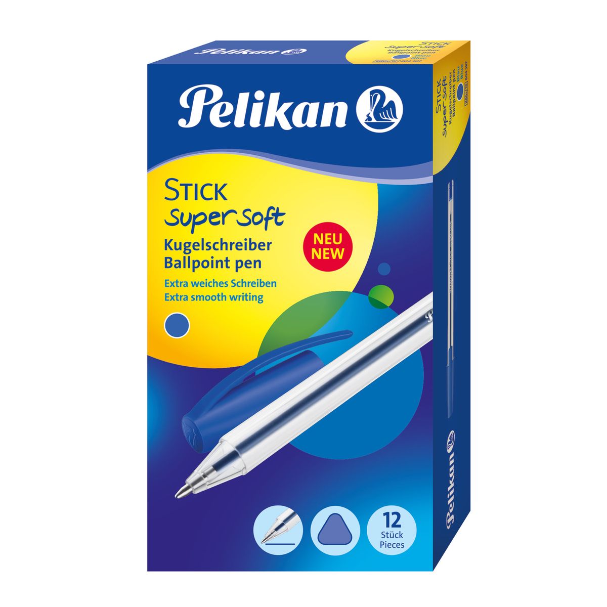 Długopis Pelikan super soft Stick niebieski 1,0mm (601467)