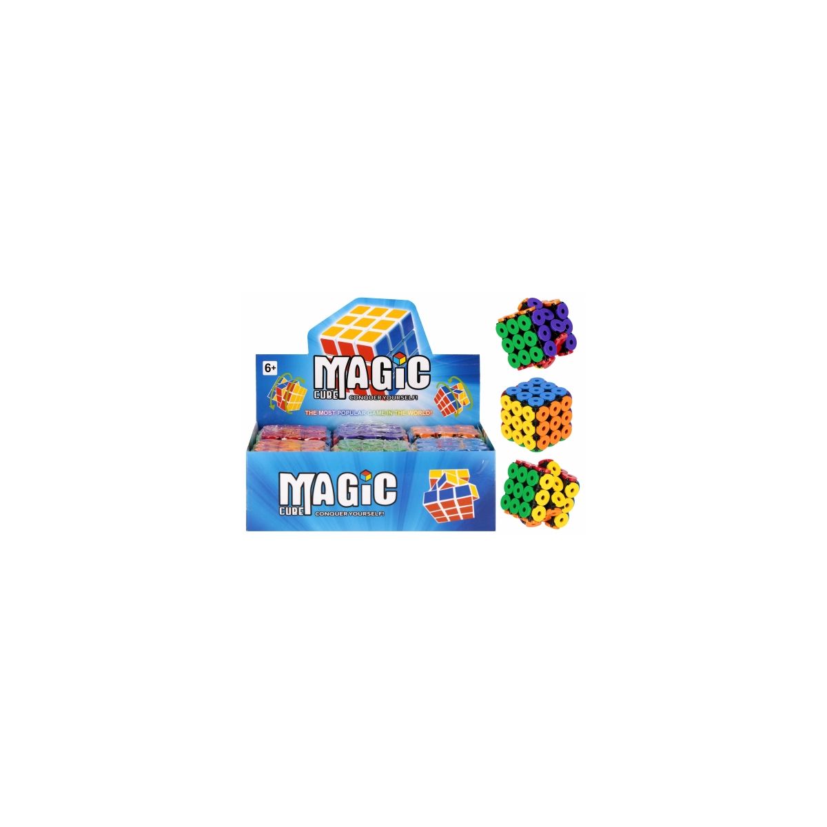 Układanka Mega Creative kostka magiczna guzik 6x6x6 (553093)