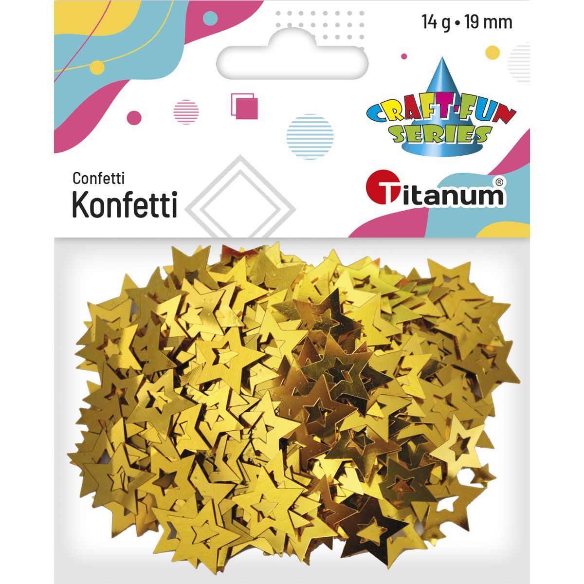 Konfetti Craft-Fun Series gwiazdki Titanum (284809)