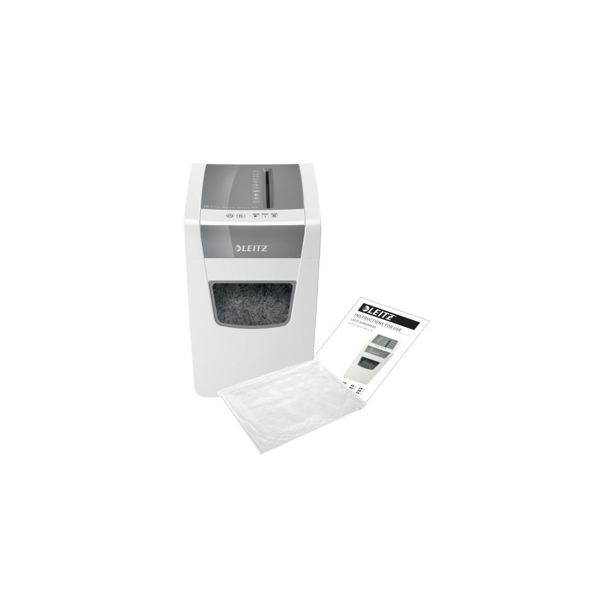 Niszczarka Home Office Slim P4 szara Leitz (80010000)