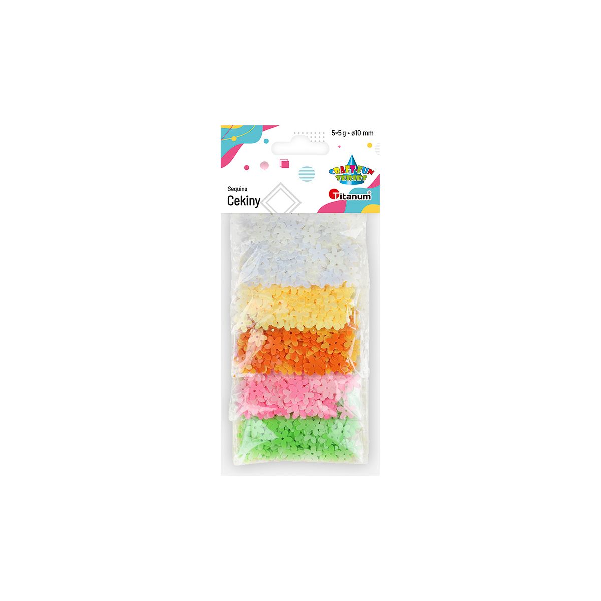 Cekiny Craft-Fun Series kwiaty mix 5g Titanum (CPK5x5)