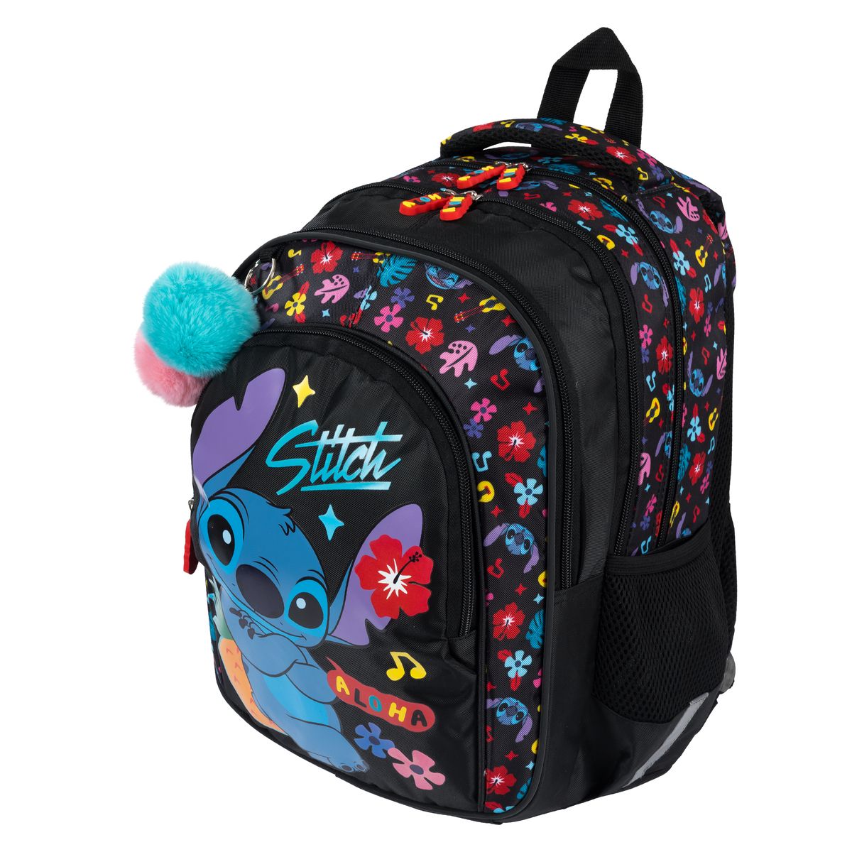 Plecak St.Majewski STITCH Black ALOHA 4 KOMORY (bpl-58)