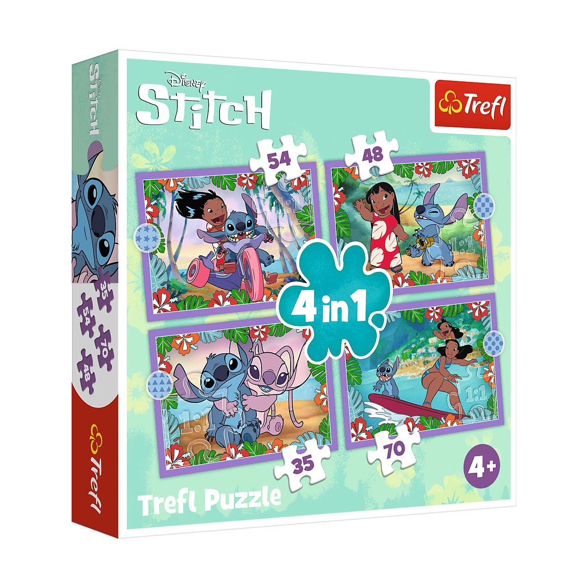 Puzzle Trefl Lilo&stitch 4w1 el. (34633)