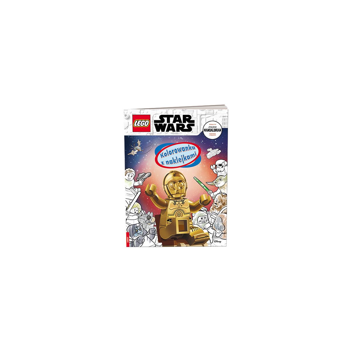 Książka dla dzieci Ameet LEGO® Star Wars™. Kolorowanka z Naklejkami (NA 6303)
