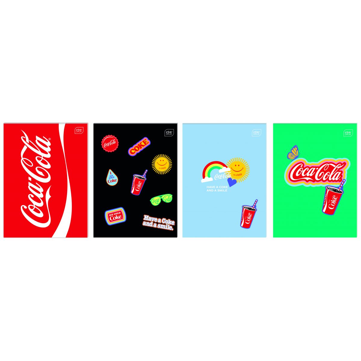 Zeszyt tematyczny COCA COLA MAT+UV A6 32k. krata Interdruk (do słówek)