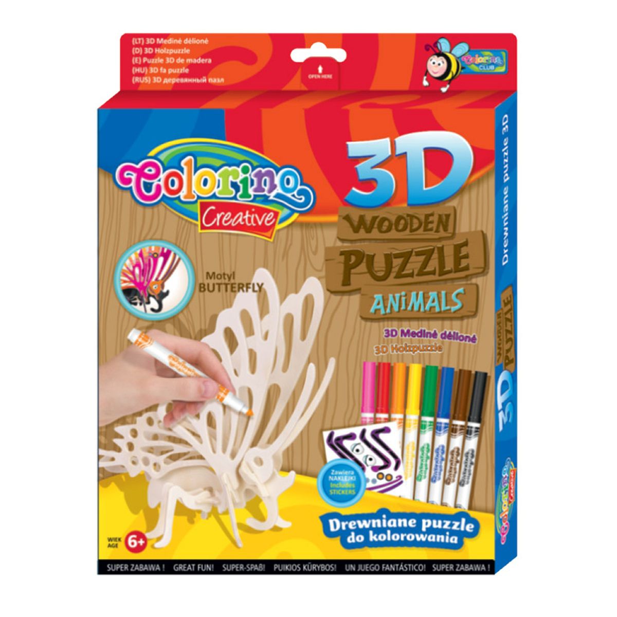 Puzzle Patio Colorino drewniane (32490)
