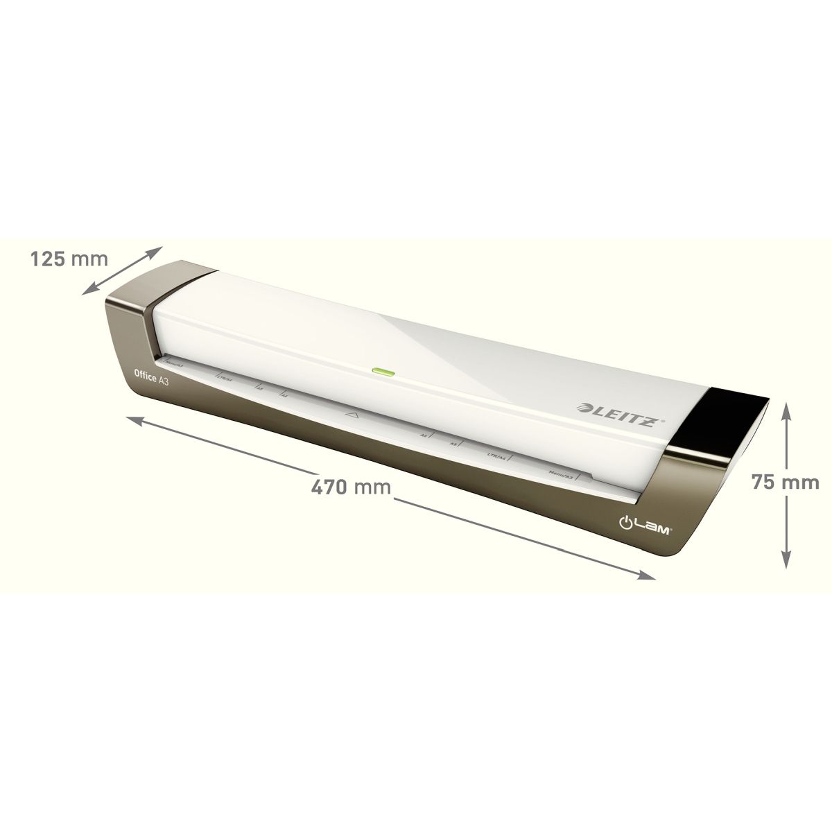 Laminator Leitz iLAM Office A3 srebrny (72530084)