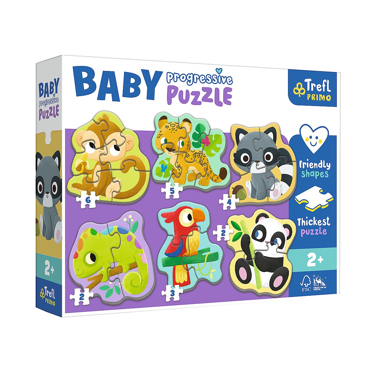 Puzzle Trefl Amscar Films Bing baby Zwierzęta egzotyczne (44005)