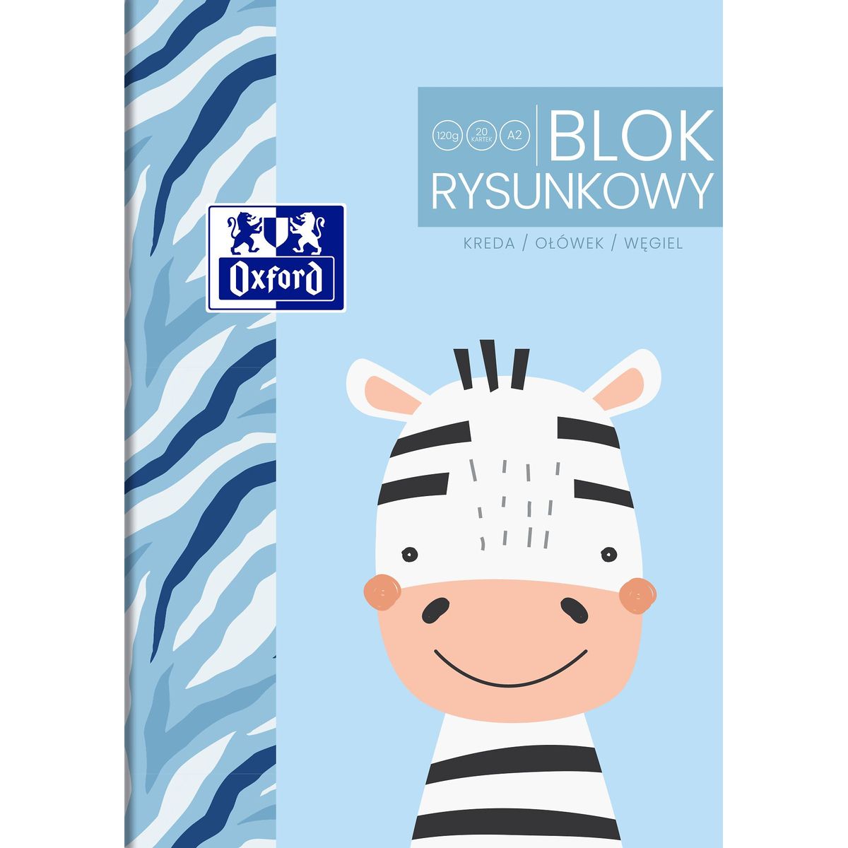 Blok rysunkowy Oxford Kids A2 biały 120g 20k (400170352)