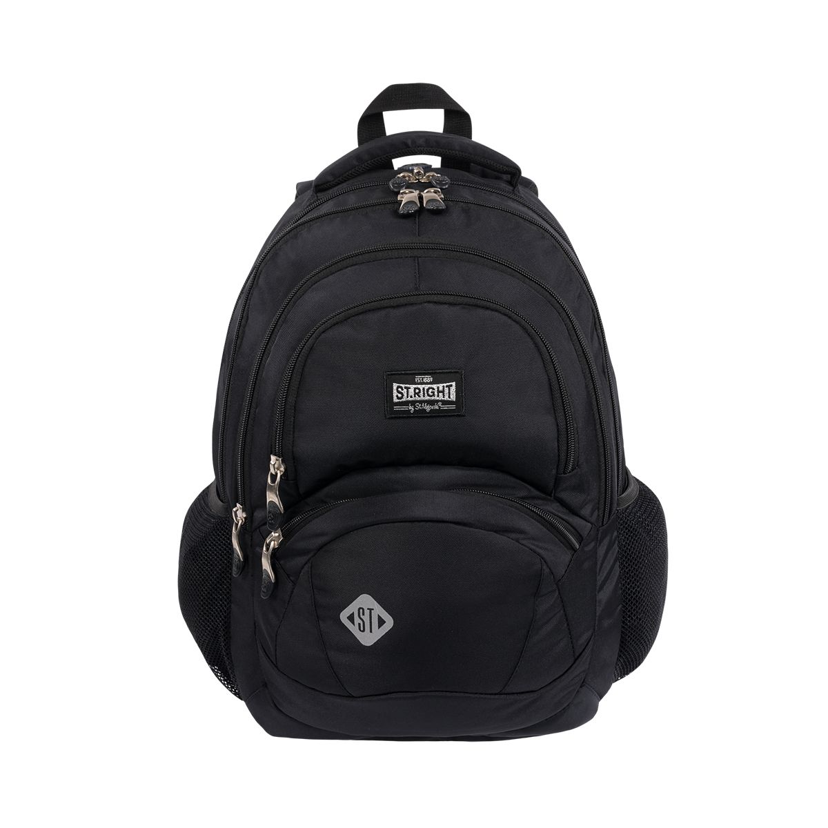 Plecak Stright BLACK VINTAGE 5903235674686 4-KOMORY St.Right (BP-05)