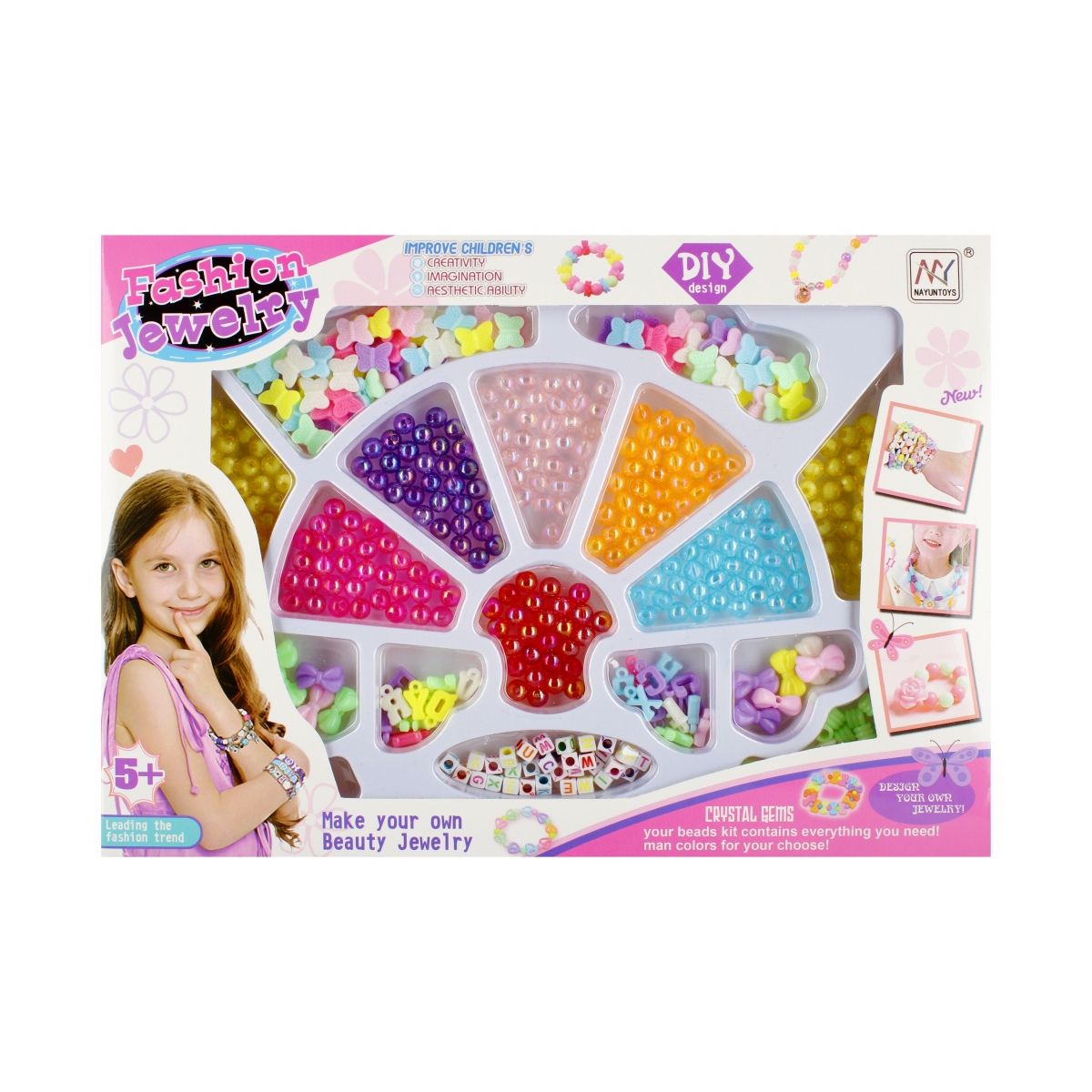 Koraliki dla dziewczynki do nawlekania Mega Creative (532515)