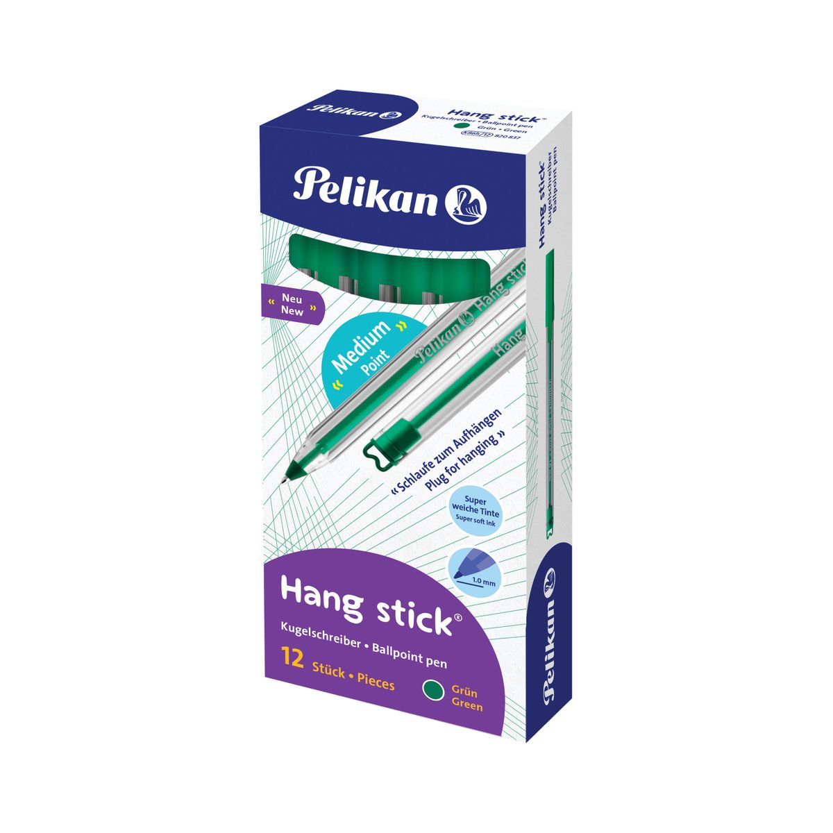 Długopis Pelikan Hang Stick K86 zielony 1,0mm (400197417)