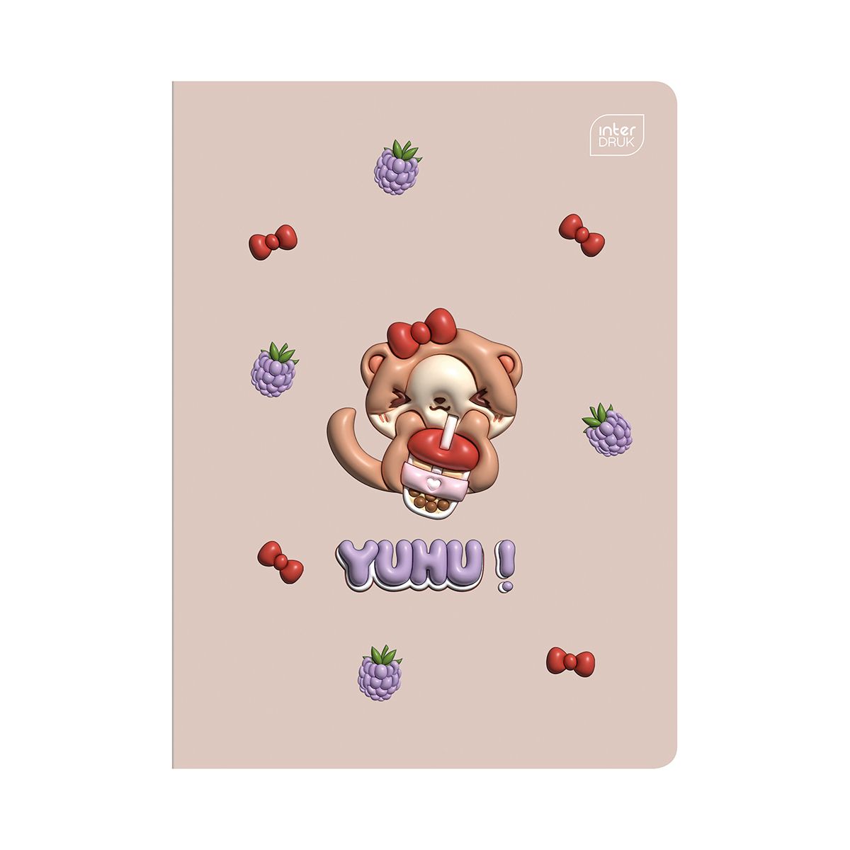 Zeszyt YUHU A5 16k. 70g linia kolor Interdruk