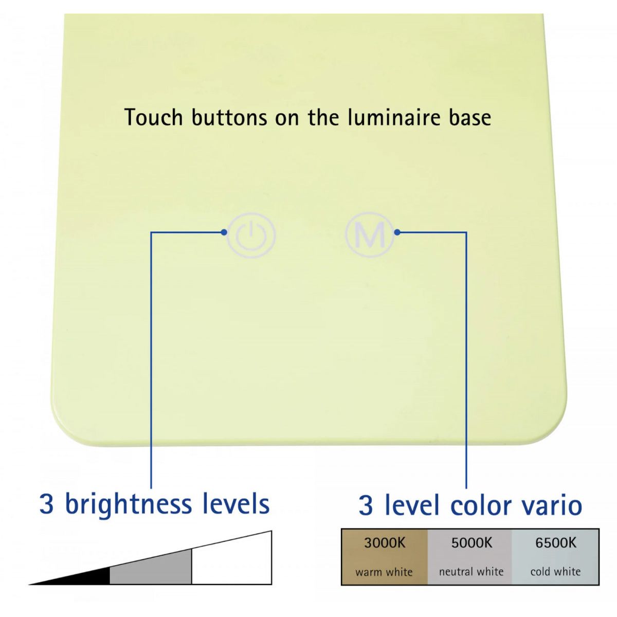 Lampka biurowa LED MAULpearly LIMONKOWA Maul (82017/52 ML)