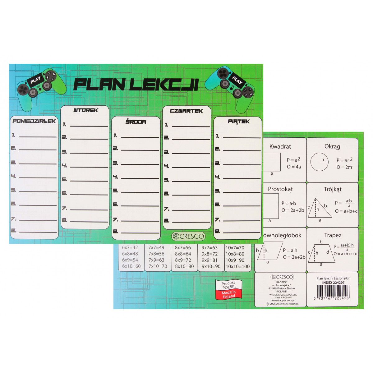 Plan lekcji Cresco PAD (224207)