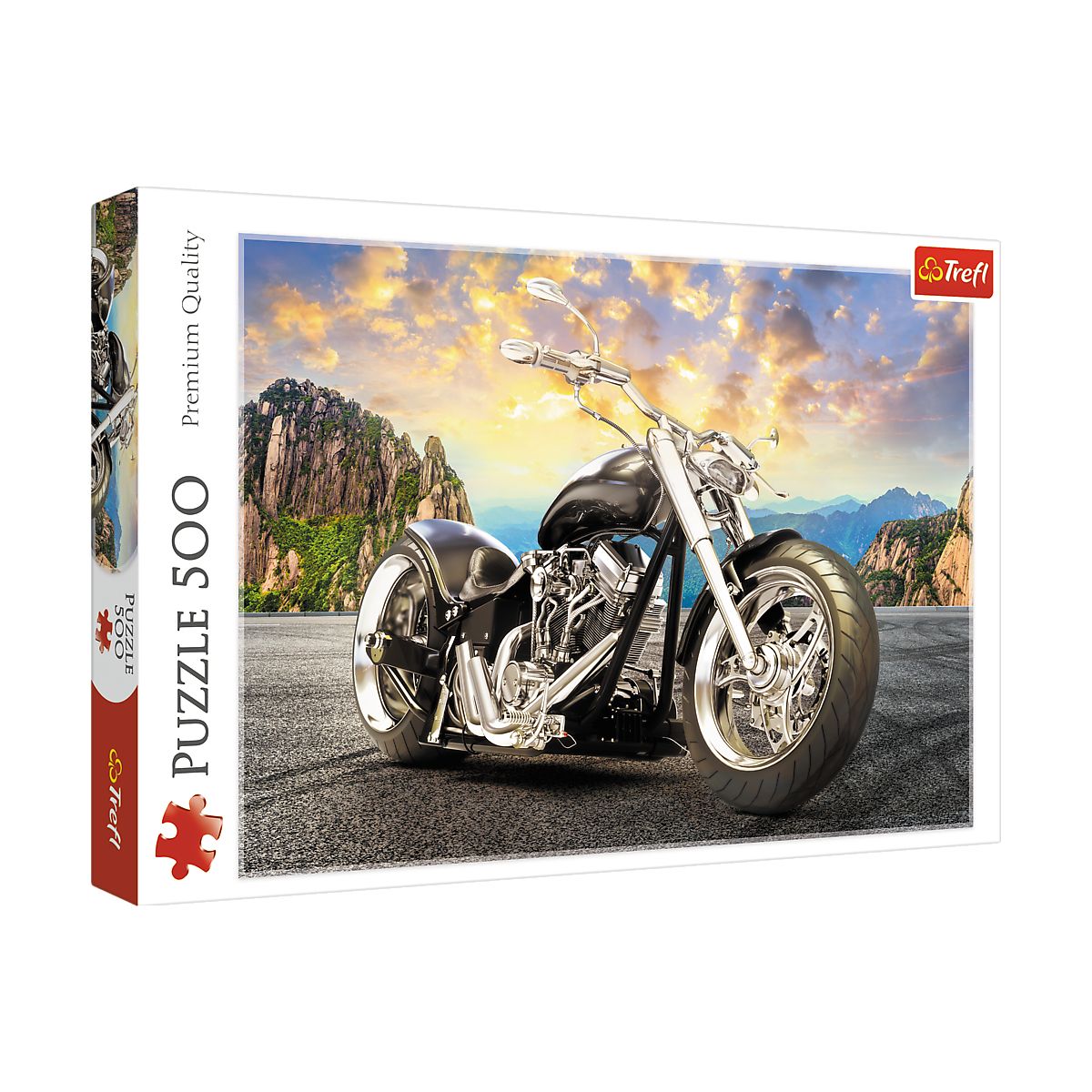 Puzzle Trefl Czarny motocykl 500 el. (37384)