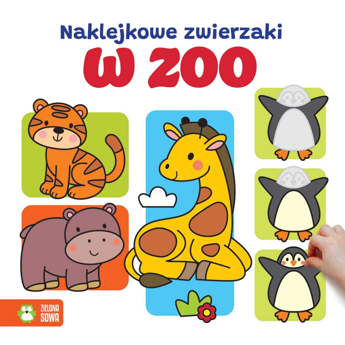 Książka dla dzieci Naklejkowe zwierzaki. W zoo Aksjomat