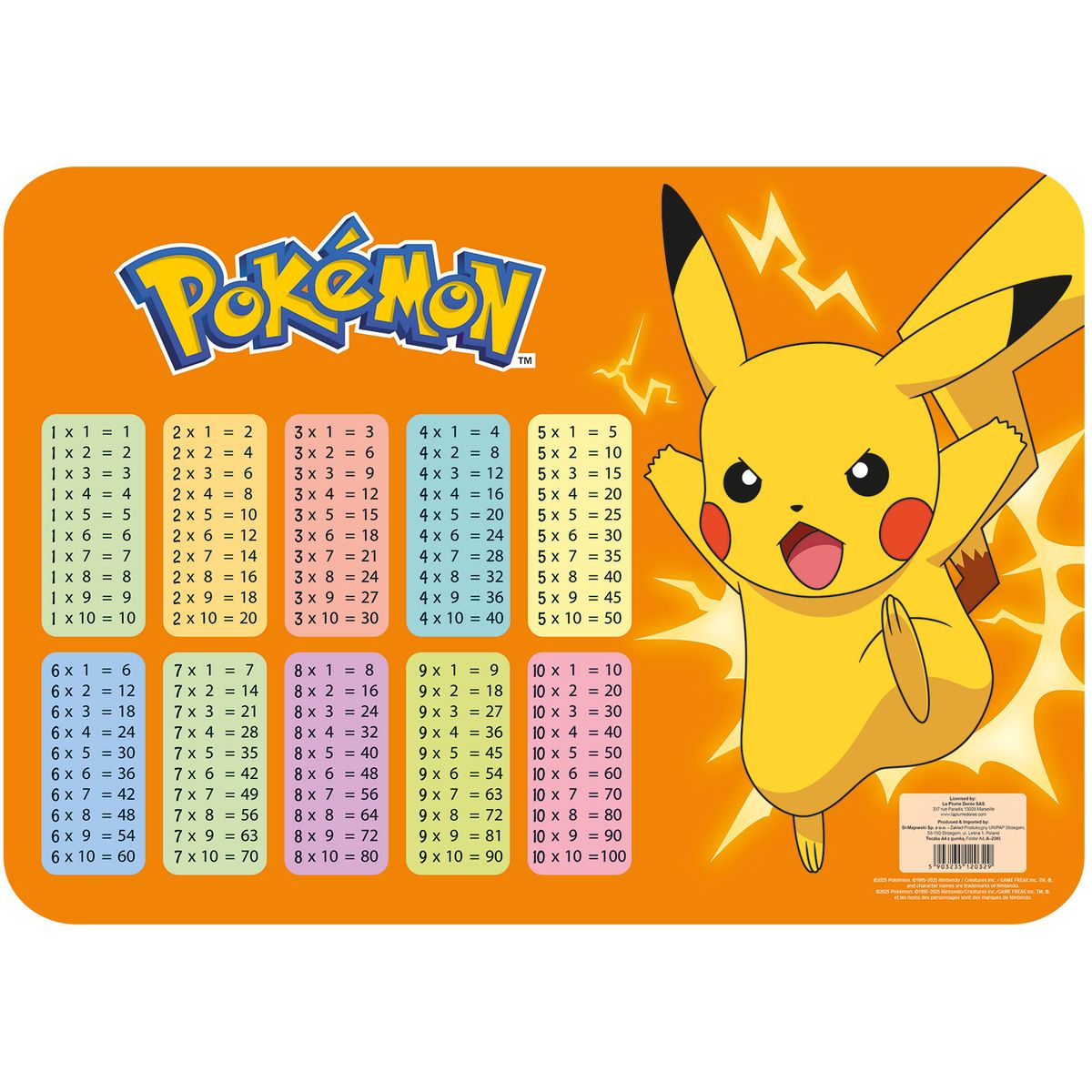 Podkład na biurko Pokemon mix papier pokryty folią Bambino