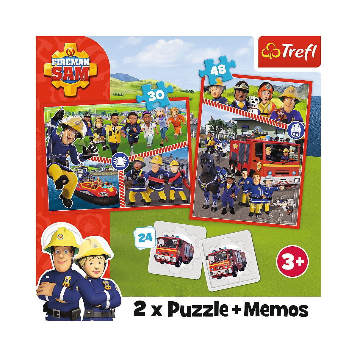 Puzzle Trefl Strażak Sam 2w1 el. (93334)