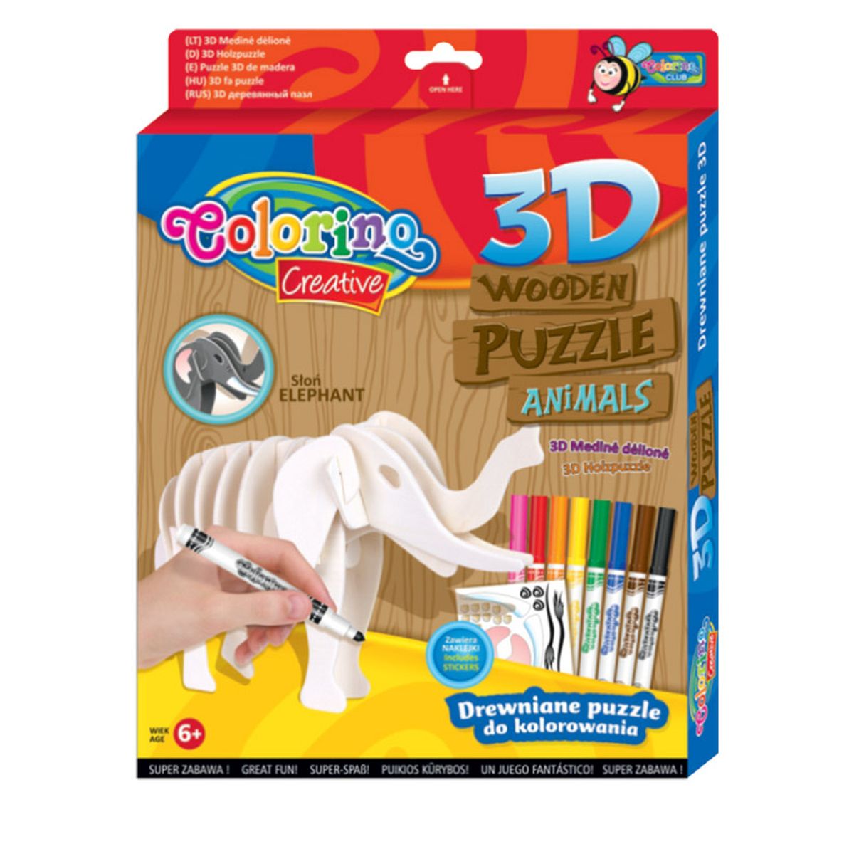 Puzzle Patio Colorino drewniane (32490)