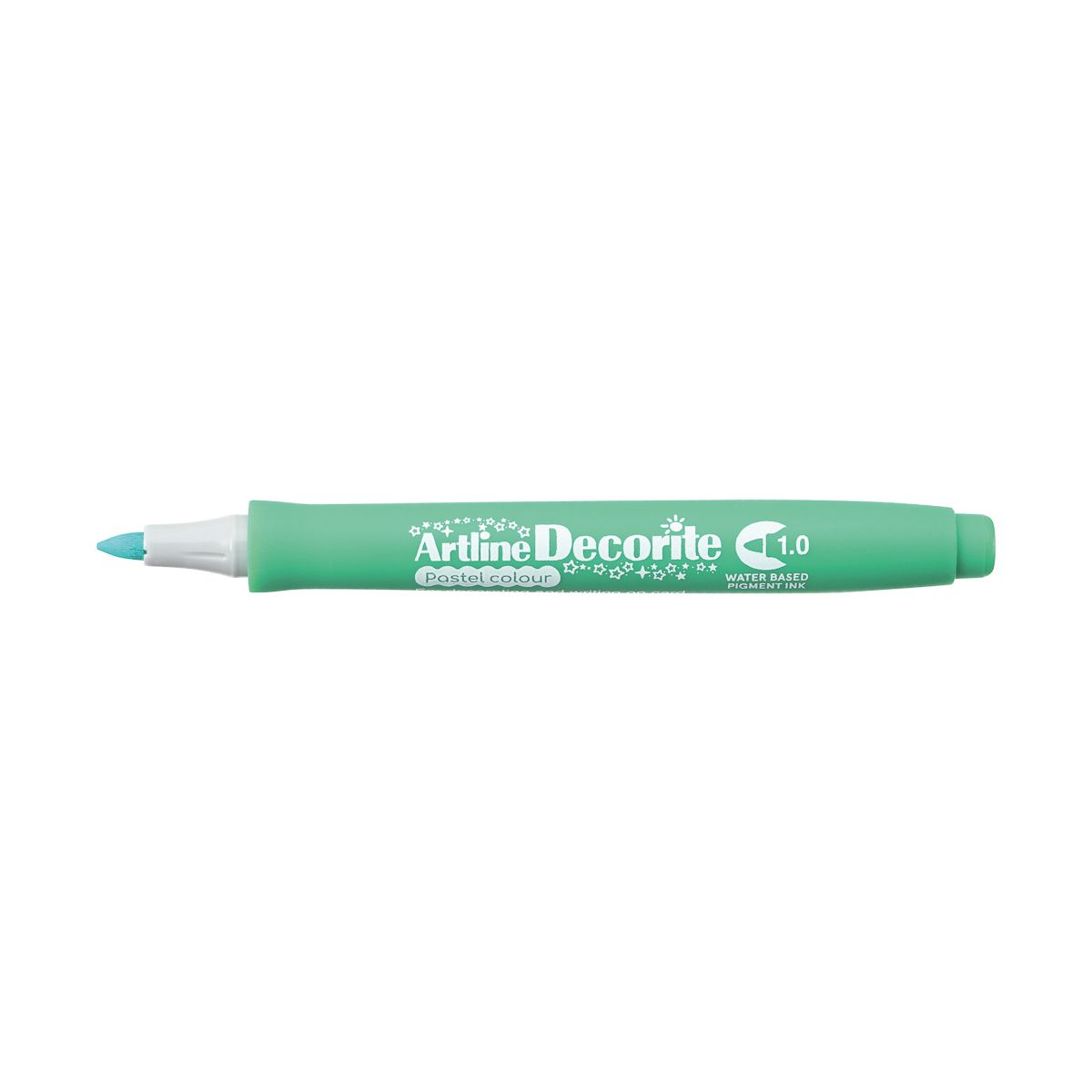 Marker permanentny Artline pastelowy decorite, zielony 1,0mm pędzelek końcówka (AR-033 4 4)