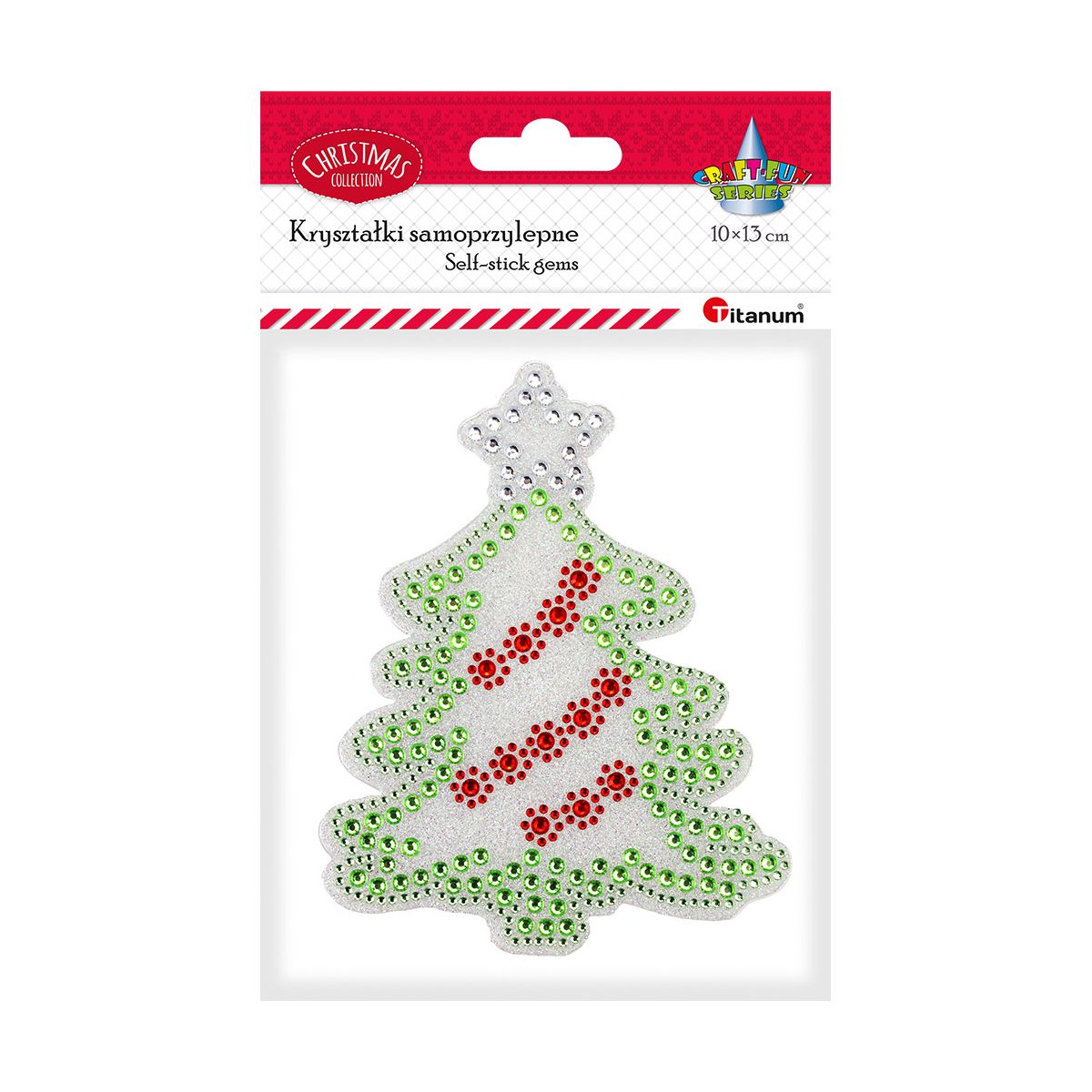 Kryształki Craft-Fun Series Choinka czerwono-zielony Titanum (25MH0513-2)