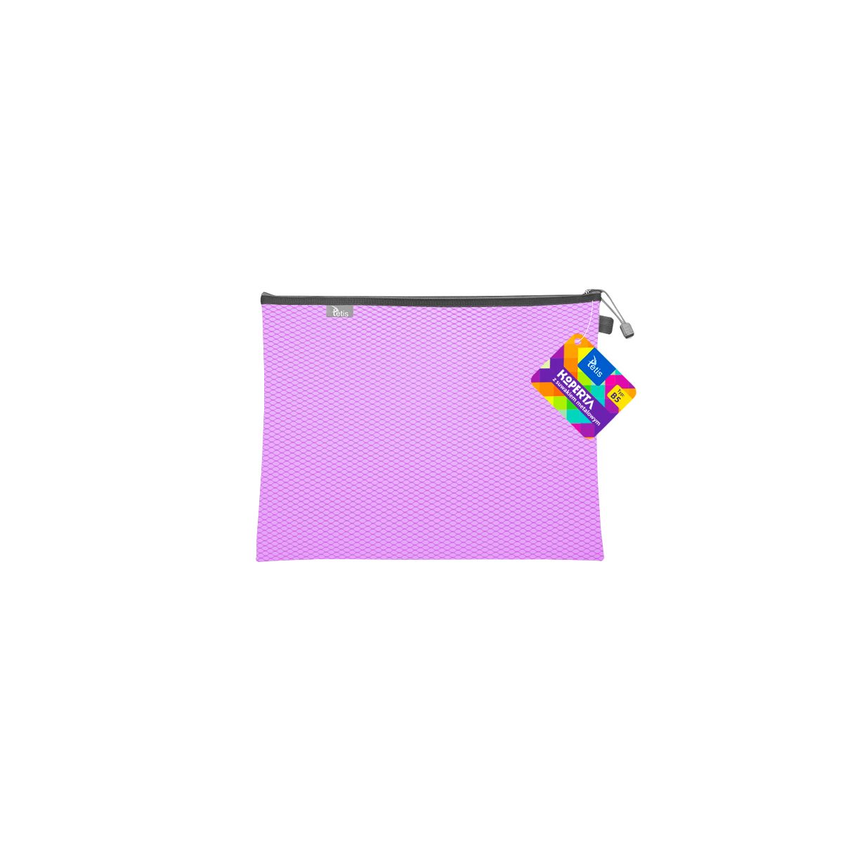 Teczka plastikowa na suwak fioletowa B5 z suwakiem 5903242105296 B5 fioletowy Tetis (BT608-F)