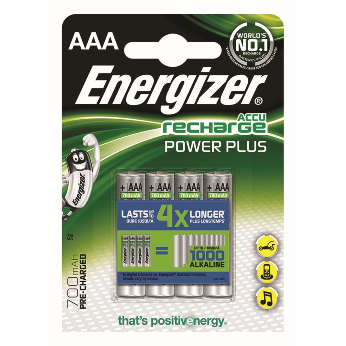 Akumulator Energizer HR03 700 mAh AAA (EN-417005)