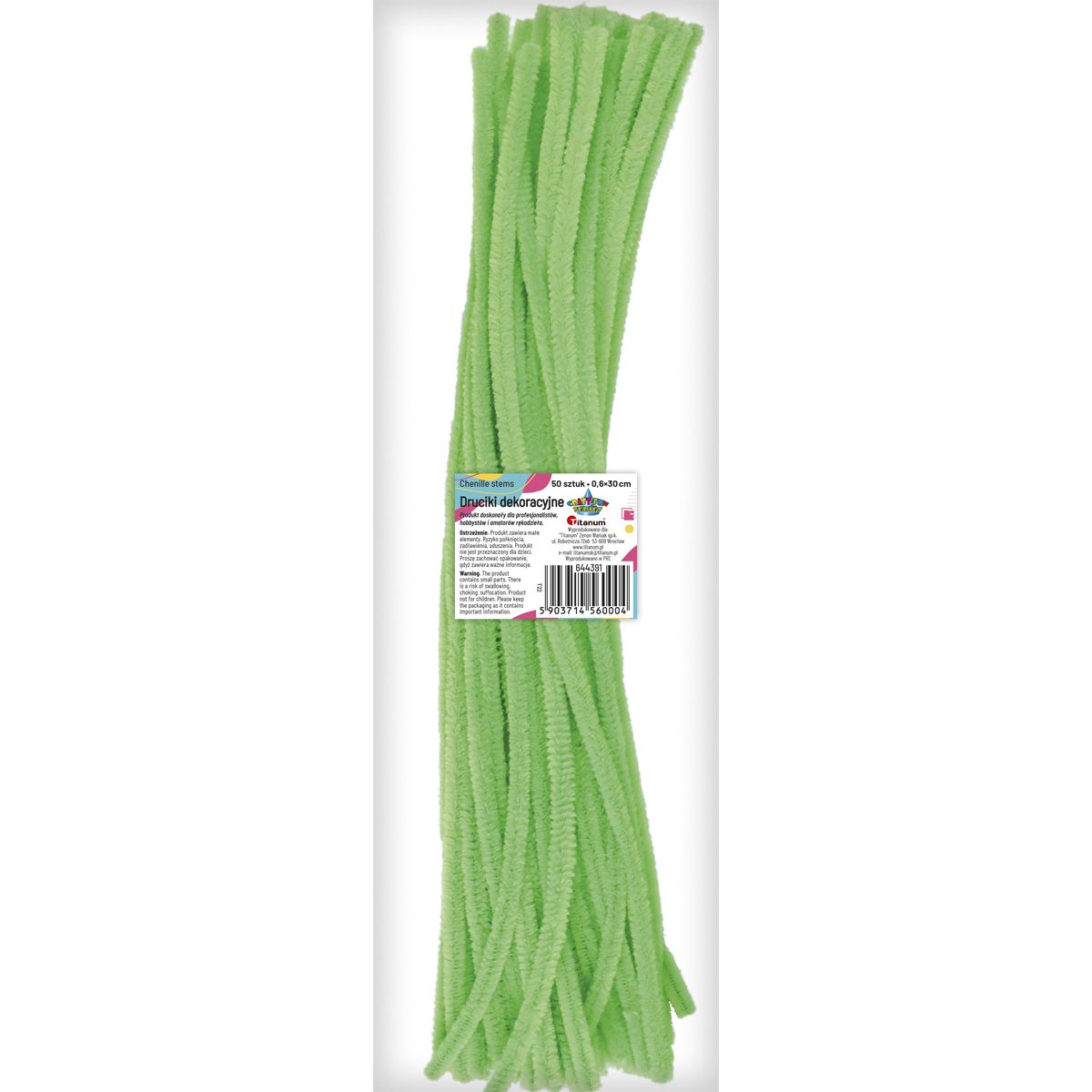 Drucik Craft-Fun Series kreatywny kolor: zielony mocny 300mm 50 szt Titanum (T22)