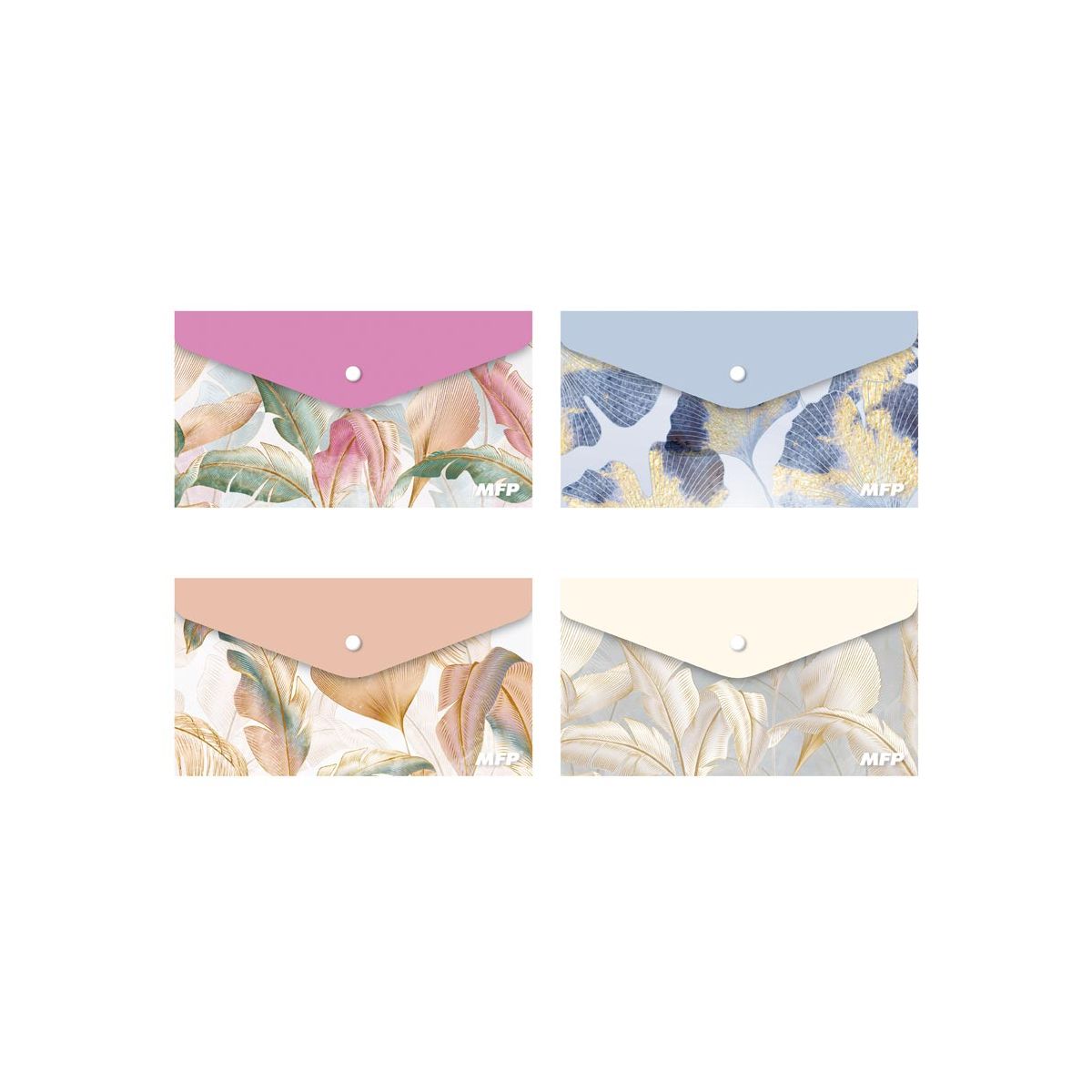 Teczka plastikowa na zatrzask na zatrzask DL mix (5371252)