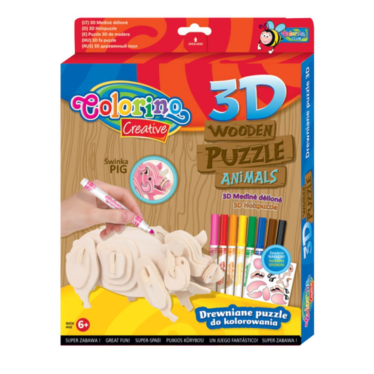Puzzle Patio Colorino drewniane (32490)