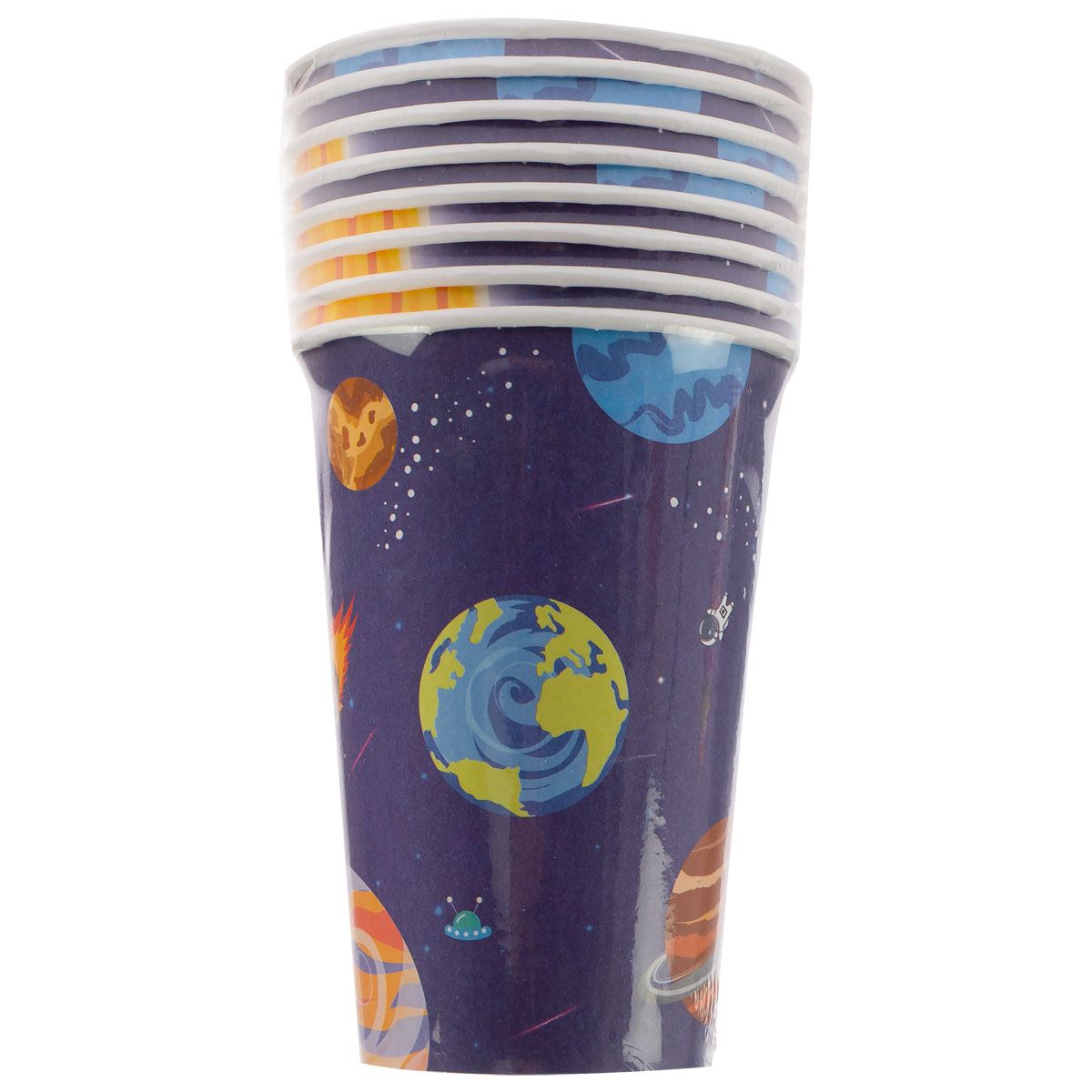 Kubek jednorazowy Arpex galaxy 8 szt. papier 200ml (DC2793F)