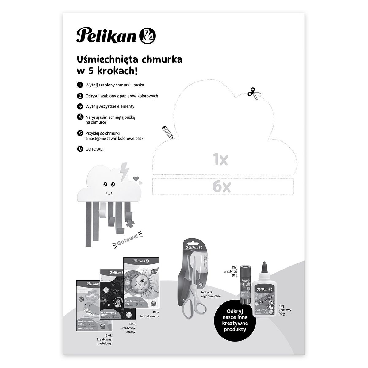 Blok rysunkowy Pelikan kreatywny premium A4 mix (9589011)