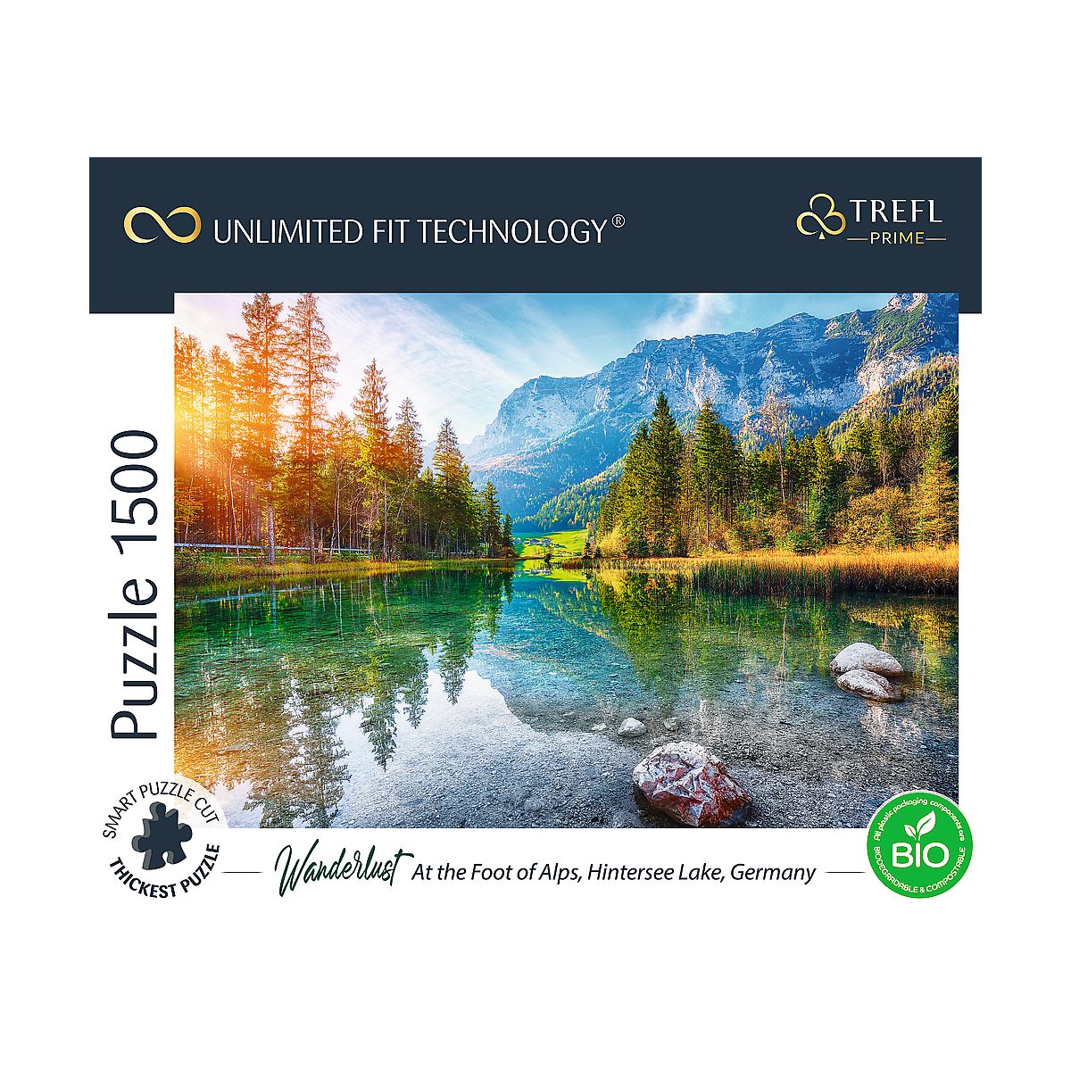 Puzzle Trefl UFT Wanderlust: At the Foot of Alps, Hintersee Lake, Germany 1500 el. (26193)