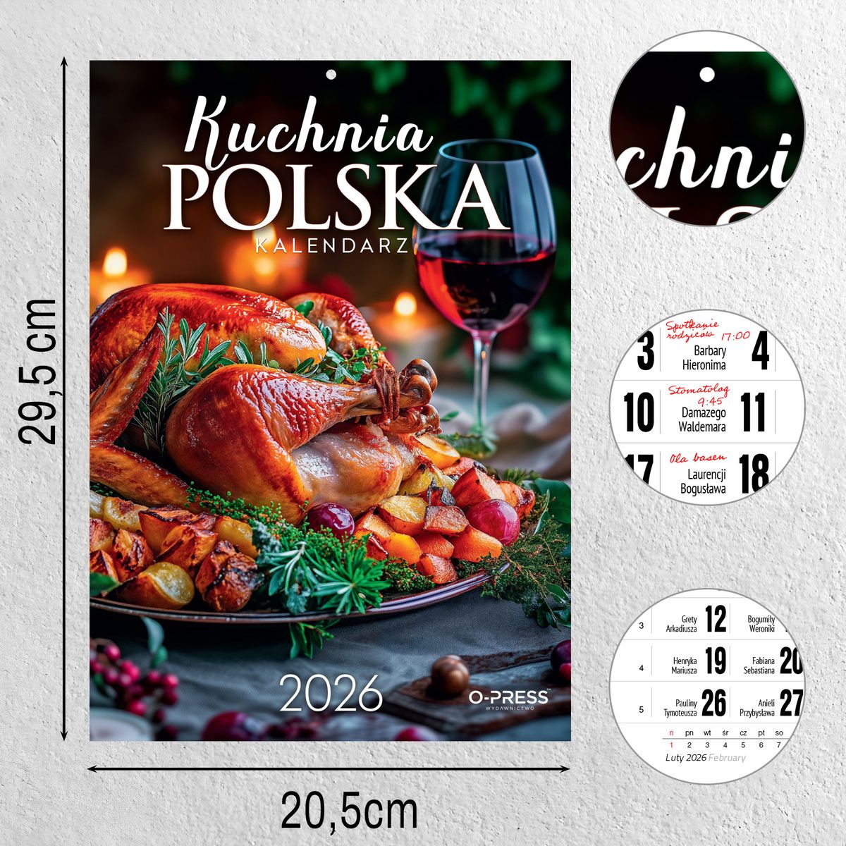 Kalendarz ścienny (401000) k:2915-377 A4 KUCHNIA POLSKA A4 Press (5904830713428)