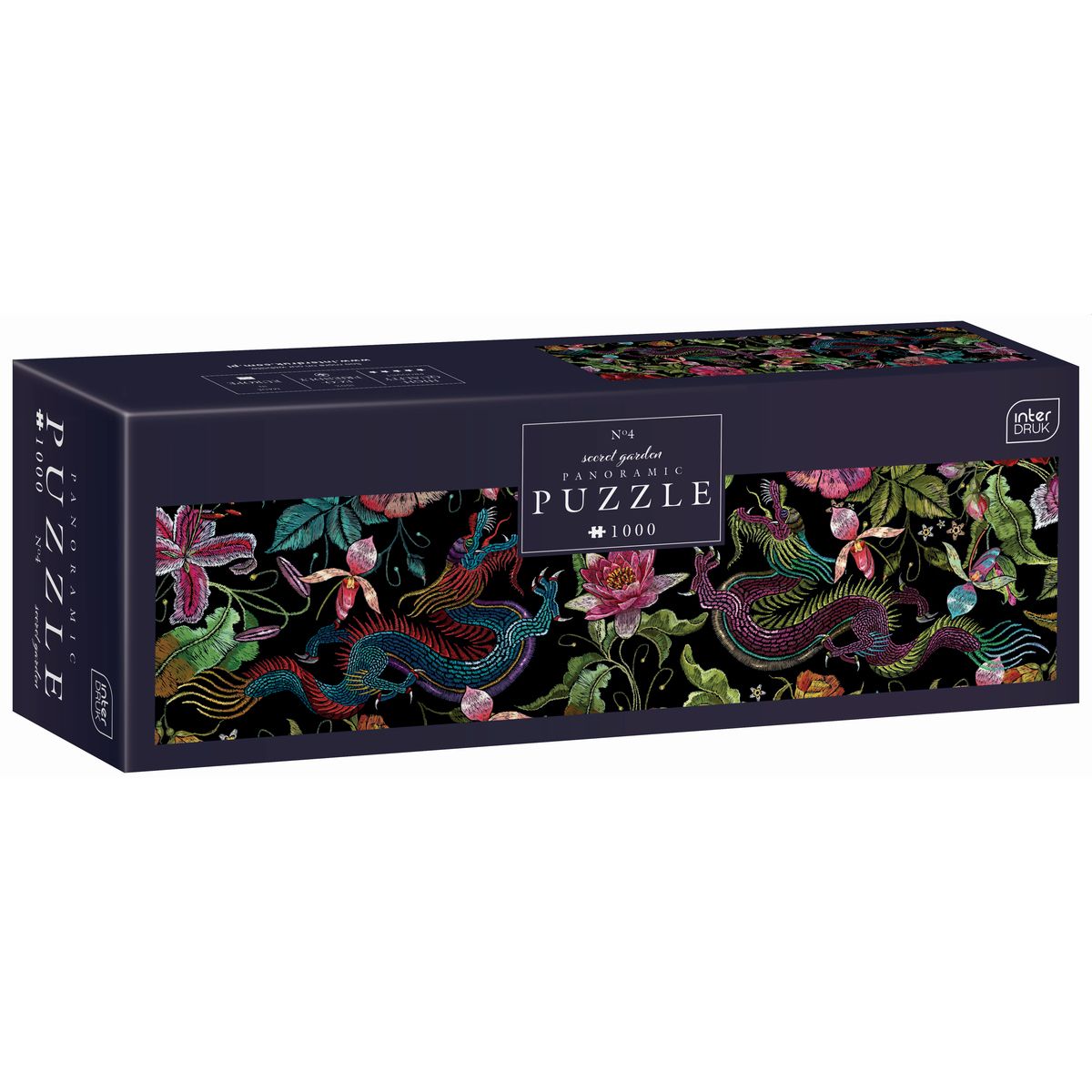 Puzzle SECRET GARDEN 4 1000 EL panoramiczne Interdruk (5902277370112)
