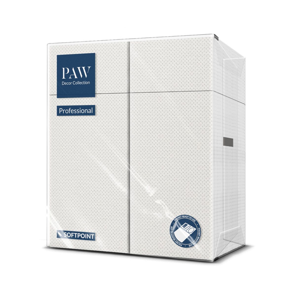 Serwetki Paw Softpoint Unicolor biały bibuła [mm:] 320x380 (PUNP000000)