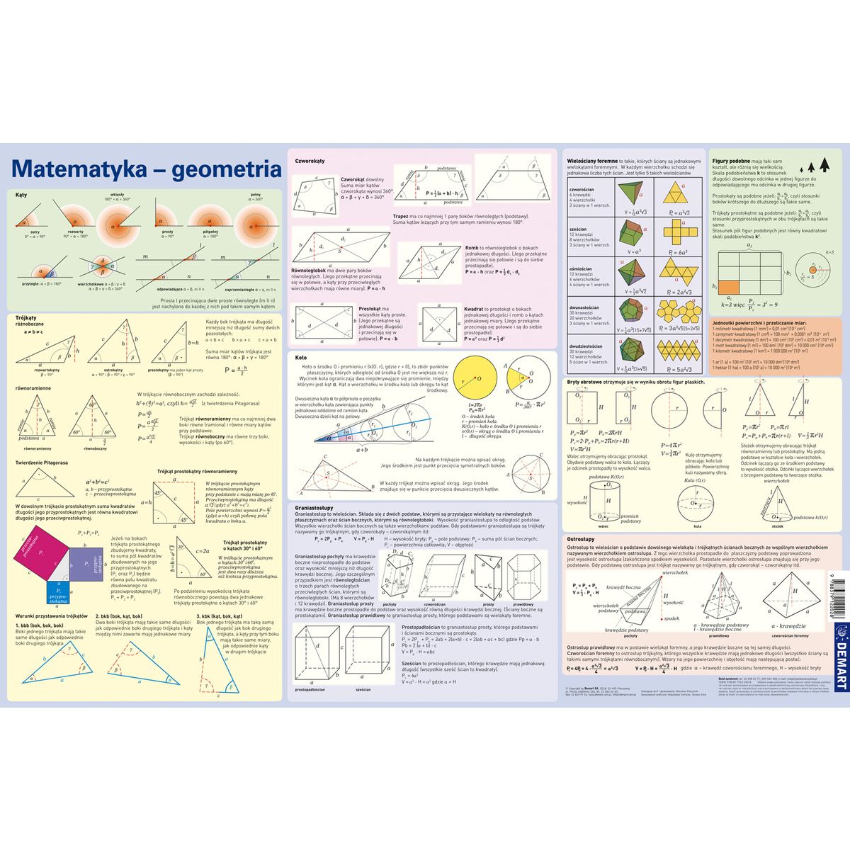 Podkład na biurko Demart GEOMETRIA mix gumowany plastik