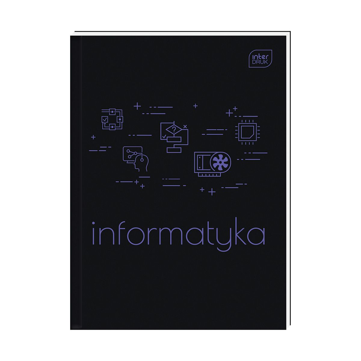 Brulion INFORMATYKA A5 80k. 70g krata Interdruk