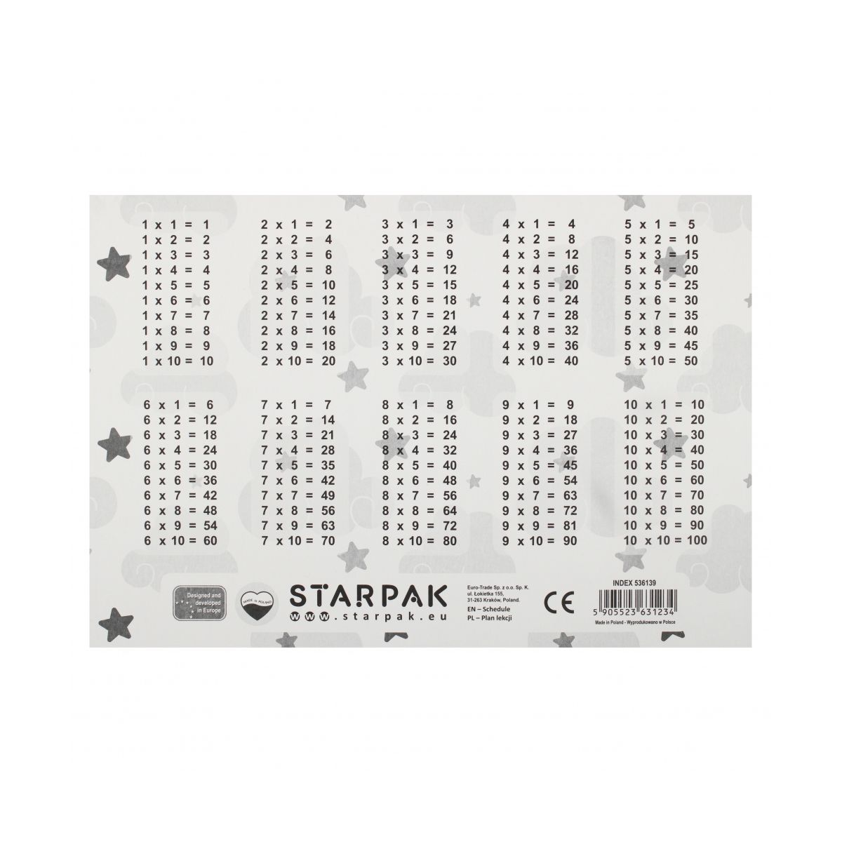 Plan lekcji Starpak unicorn (536139)