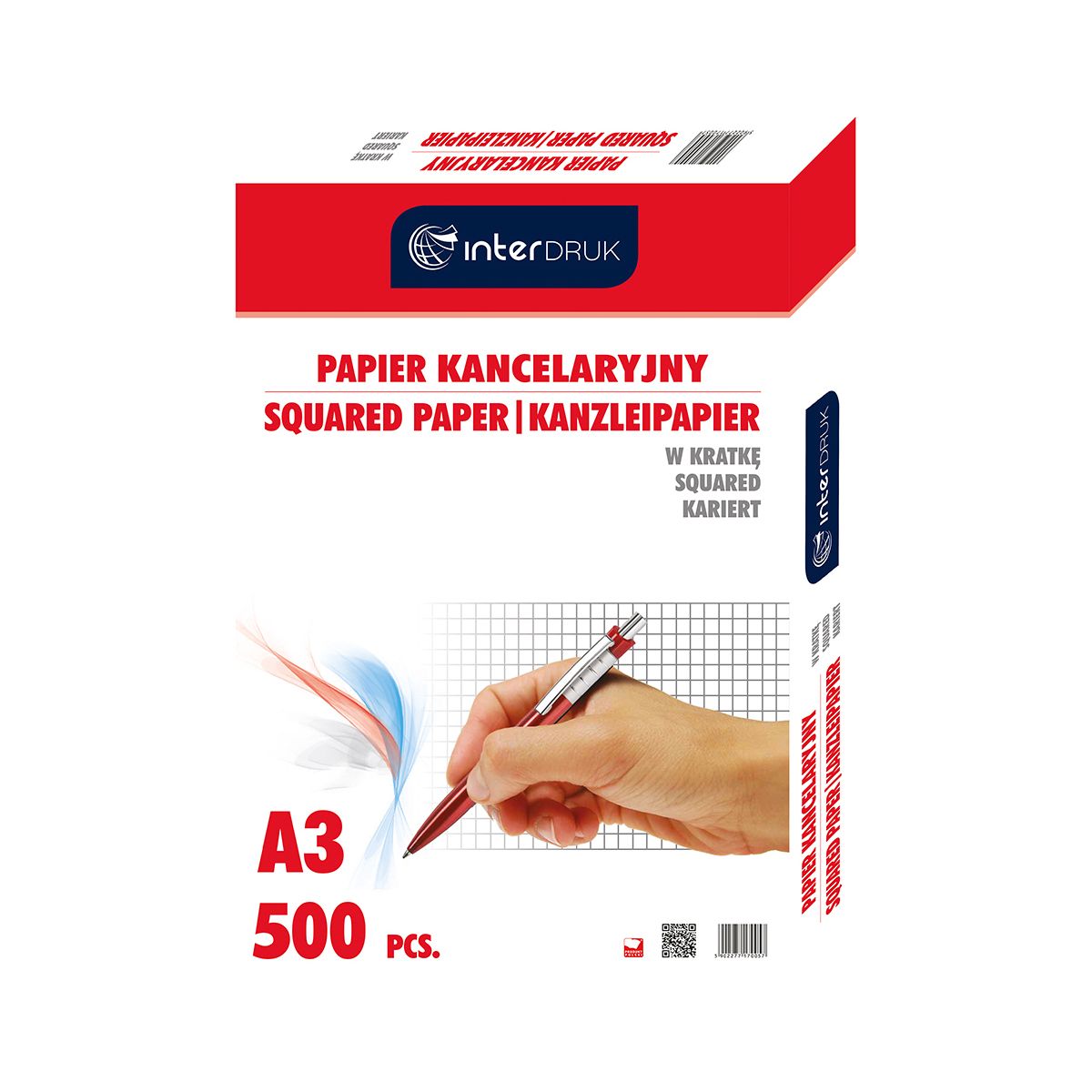 Papier kancelaryjny A3 krata [mm:] 297x420 Interdruk (PAKA)