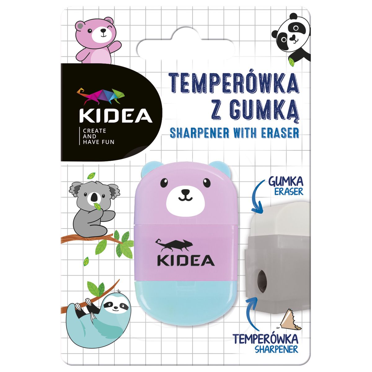 Temperówko-gumka kidea Derform (TGMKA)