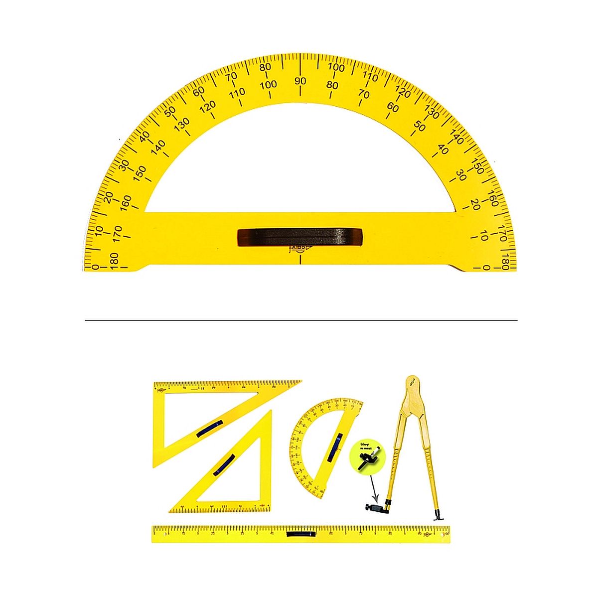Ekierka Faibo do tablicy magnetyczna 18cm (231M-05)