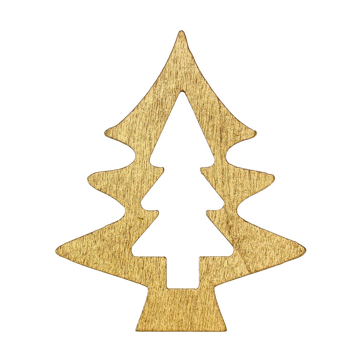 Ozdoba drewniana Craft-Fun Series Złote choinki Titanum (BJ25042701)