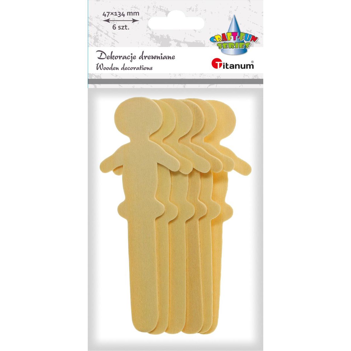 Ozdoba drewniana Craft-Fun Series patyczki z dekoracją Titanum (175047X)