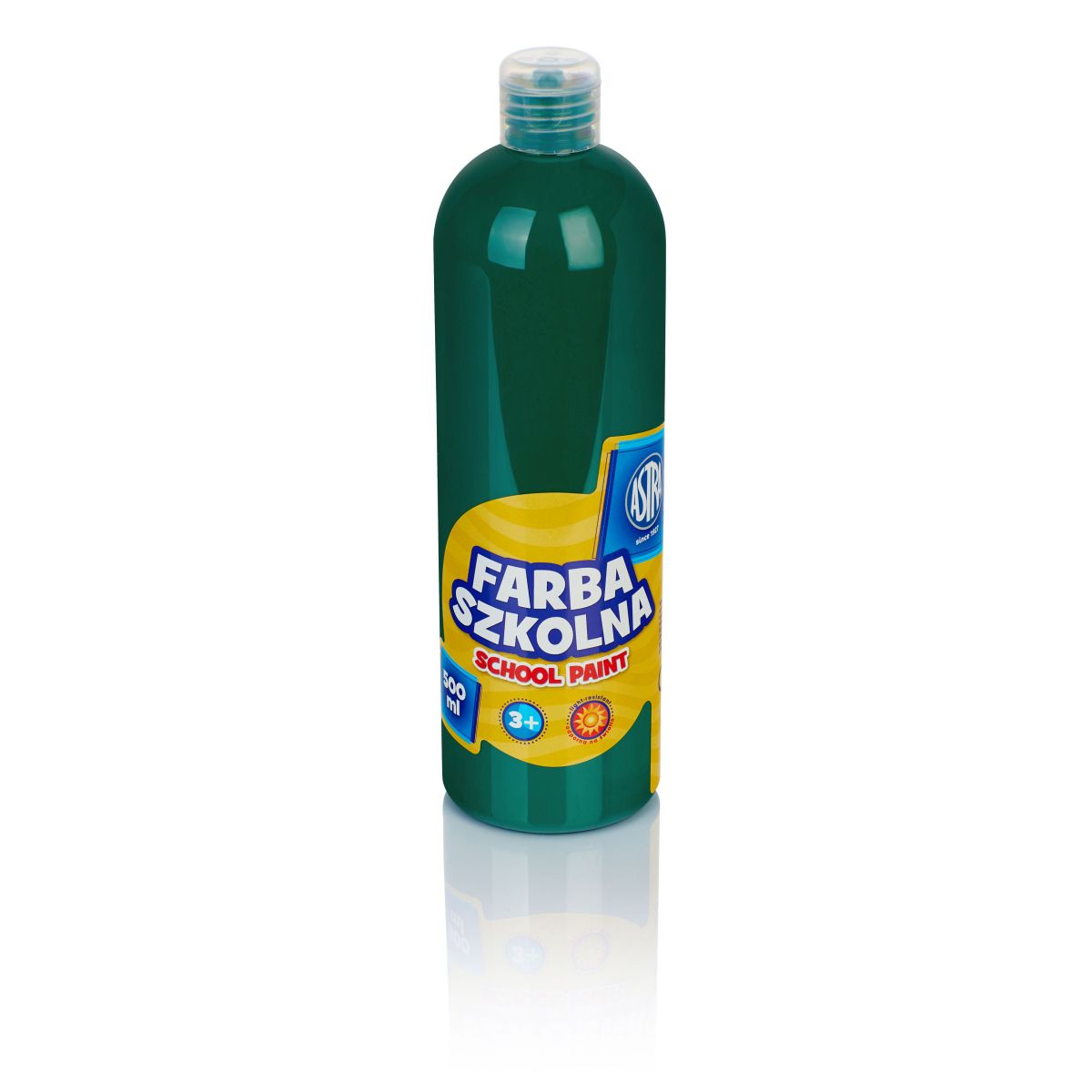 Farby plakatowe Astra kolor: zielony ciemny 500ml 1 kolor. (301109005)